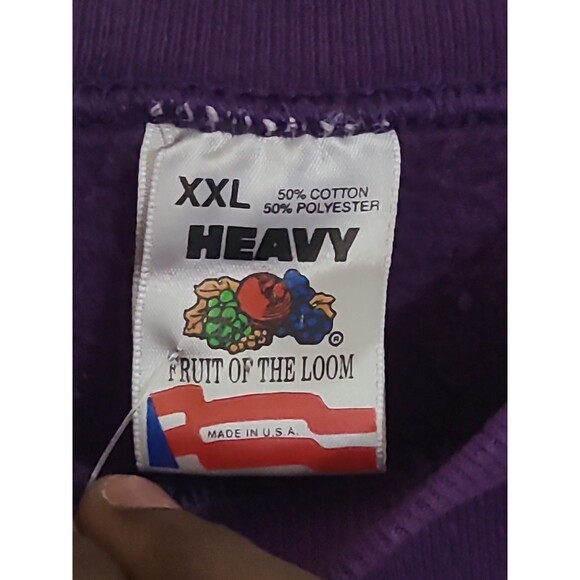 Vtg Fruit of the Loom FOTL Sweatshirt 2XL Black Hills South Dakota Made in USA - Picture 9 of 16